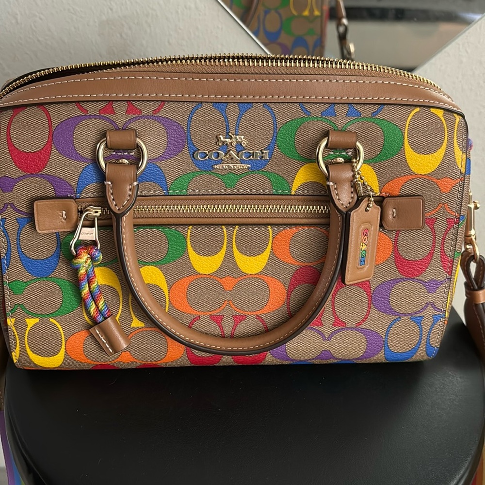 Rainbow Coach purse